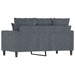 Tweezitsbank 120 cm fluweel donkergrijs