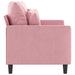 Tweezitsbank 120 cm fluweel roze