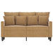 Tweezitsbank 120 cm fluweel bruin