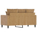 Tweezitsbank 120 cm fluweel bruin