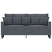 Tweezitsbank 140 cm fluweel donkergrijs