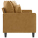 Tweezitsbank 140 cm stof bruin