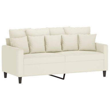 Tweezitsbank 140 cm fluweel crèmekleurig