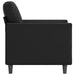Fauteuil 60 cm kunstleer zwart