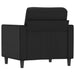 Fauteuil 60 cm kunstleer zwart