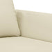 Fauteuil 60 cm kunstleer crèmekleurig