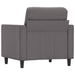 Fauteuil 60 cm kunstleer grijs