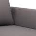Fauteuil 60 cm kunstleer grijs