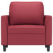 Fauteuil 60 cm kunstleer wijnrood