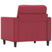 Fauteuil 60 cm kunstleer wijnrood