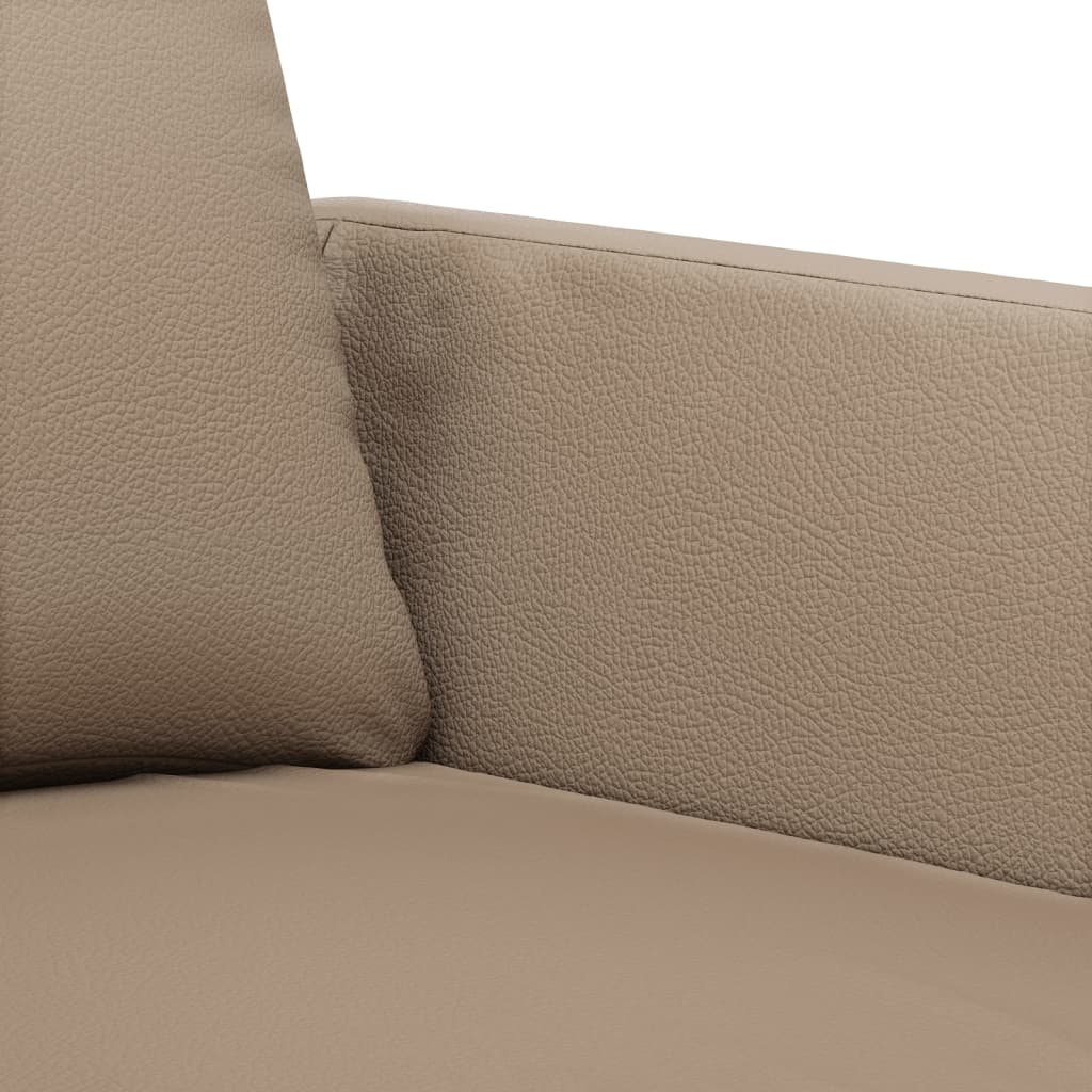 Fauteuil 60 cm kunstleer cappuccinokleurig