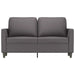 Tweezitsbank 120 cm kunstleer grijs