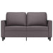 Tweezitsbank 120 cm kunstleer grijs