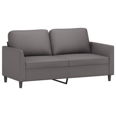 Tweezitsbank 140 cm kunstleer grijs