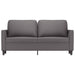 Tweezitsbank 140 cm kunstleer grijs
