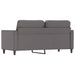 Tweezitsbank 140 cm kunstleer grijs