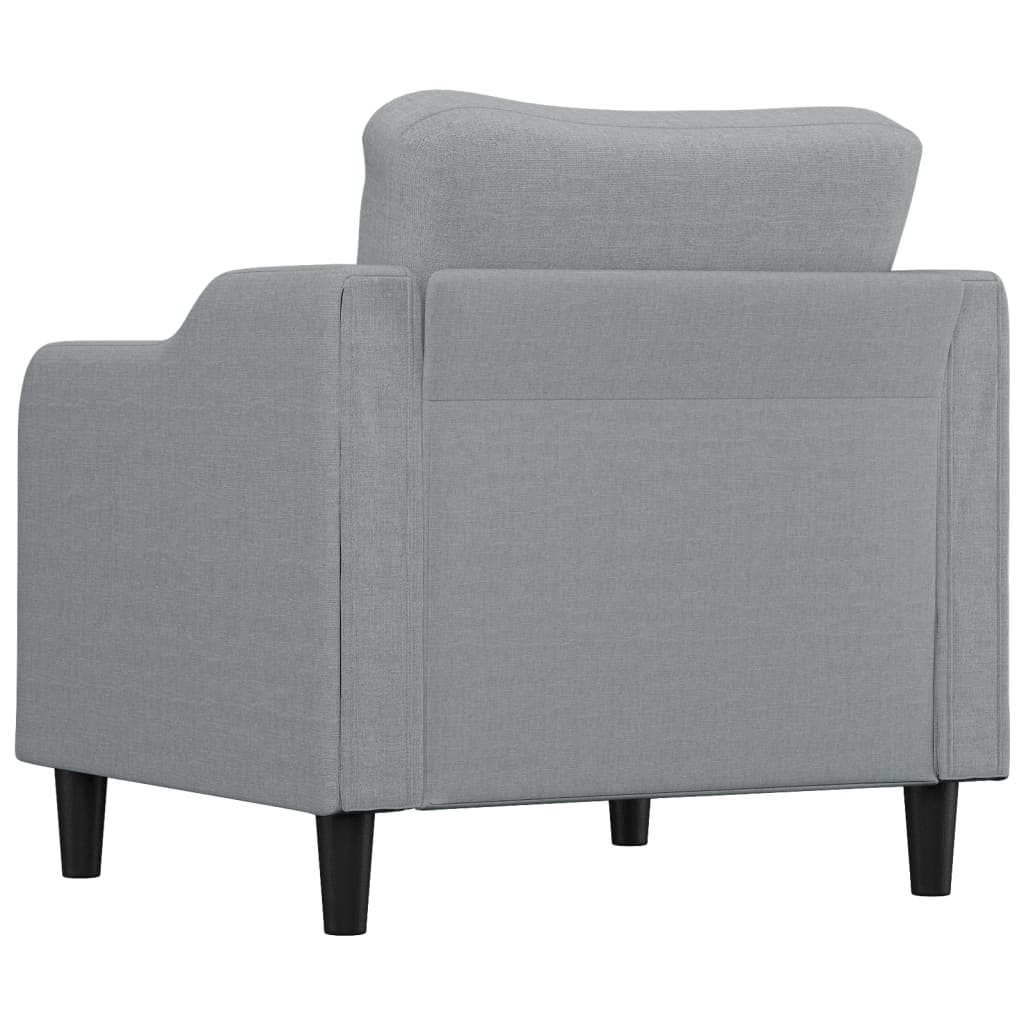 Fauteuil 60 cm stof lichtgrijs