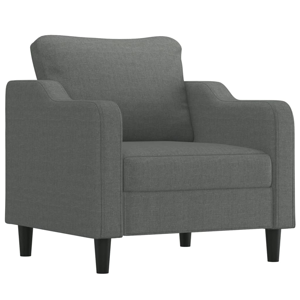 Fauteuil 60 cm stof donkergrijs