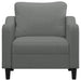 Fauteuil 60 cm stof donkergrijs