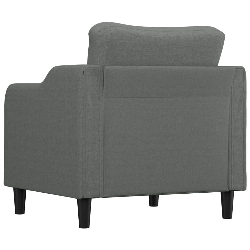 Fauteuil 60 cm stof donkergrijs