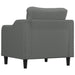 Fauteuil 60 cm stof donkergrijs