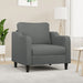 Fauteuil 60 cm stof donkergrijs