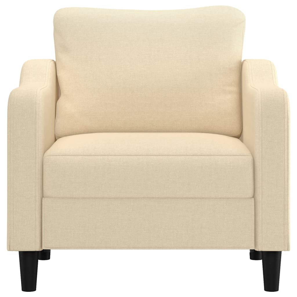 Fauteuil 60 cm stof crèmekleurig