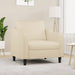 Fauteuil 60 cm stof crèmekleurig