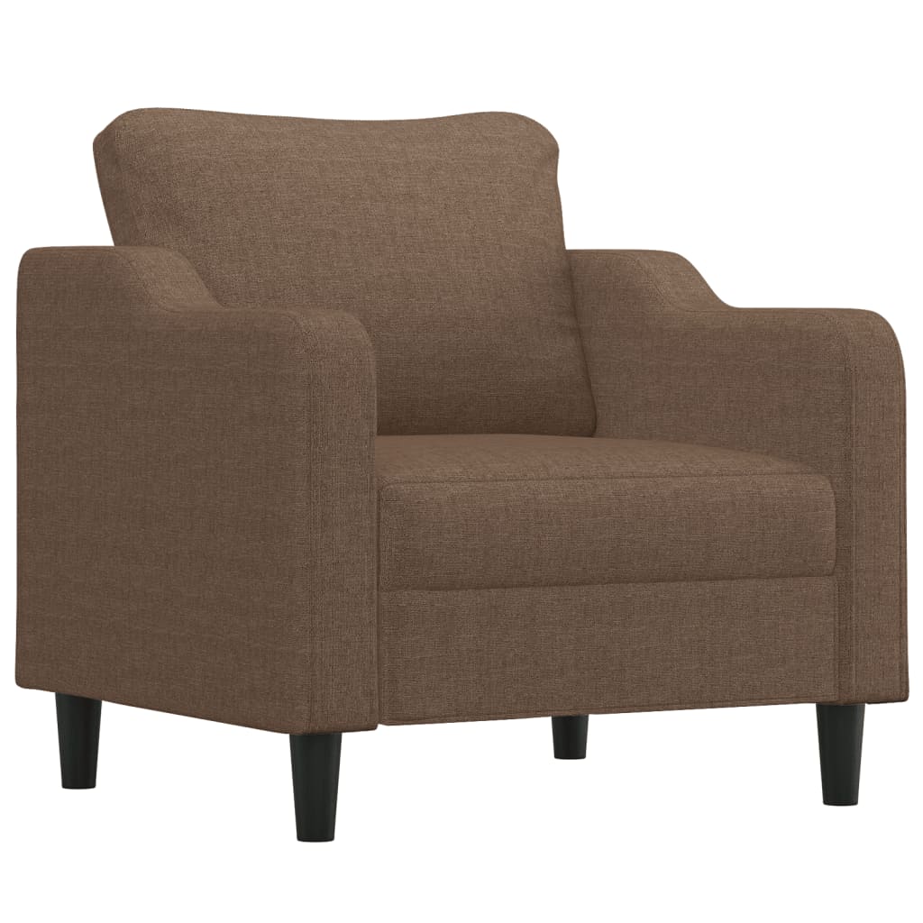 Fauteuil 60 cm stof bruin