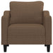 Fauteuil 60 cm stof bruin
