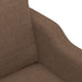 Fauteuil 60 cm stof bruin