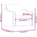 Fauteuil 60 cm stof bruin