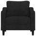 Fauteuil 60 cm stof zwart