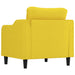 Fauteuil 60 cm stof lichtgeel