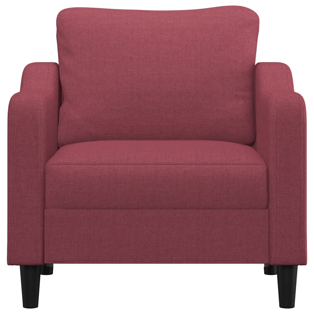 Fauteuil 60 cm stof wijnrood