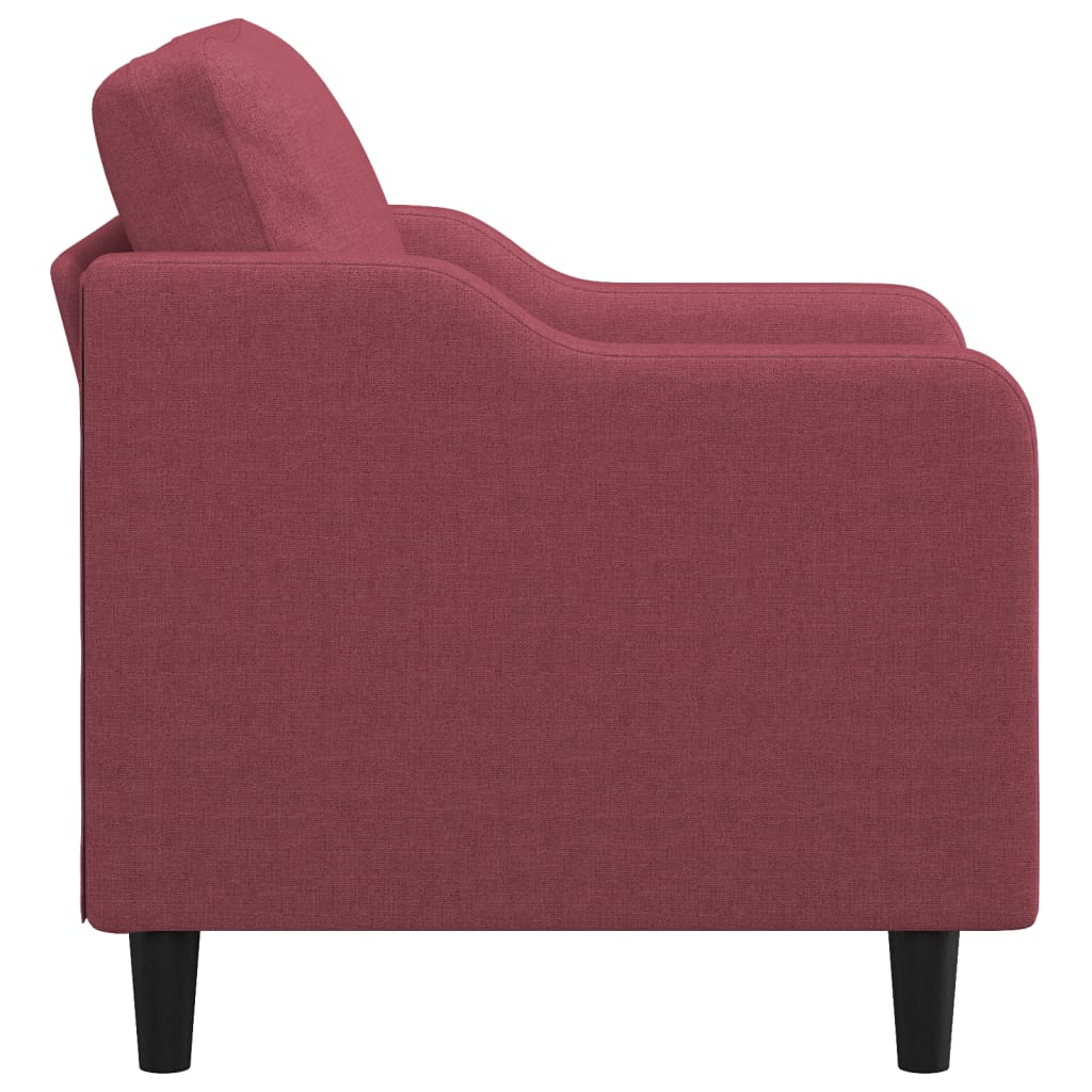 Fauteuil 60 cm stof wijnrood