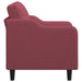 Fauteuil 60 cm stof wijnrood
