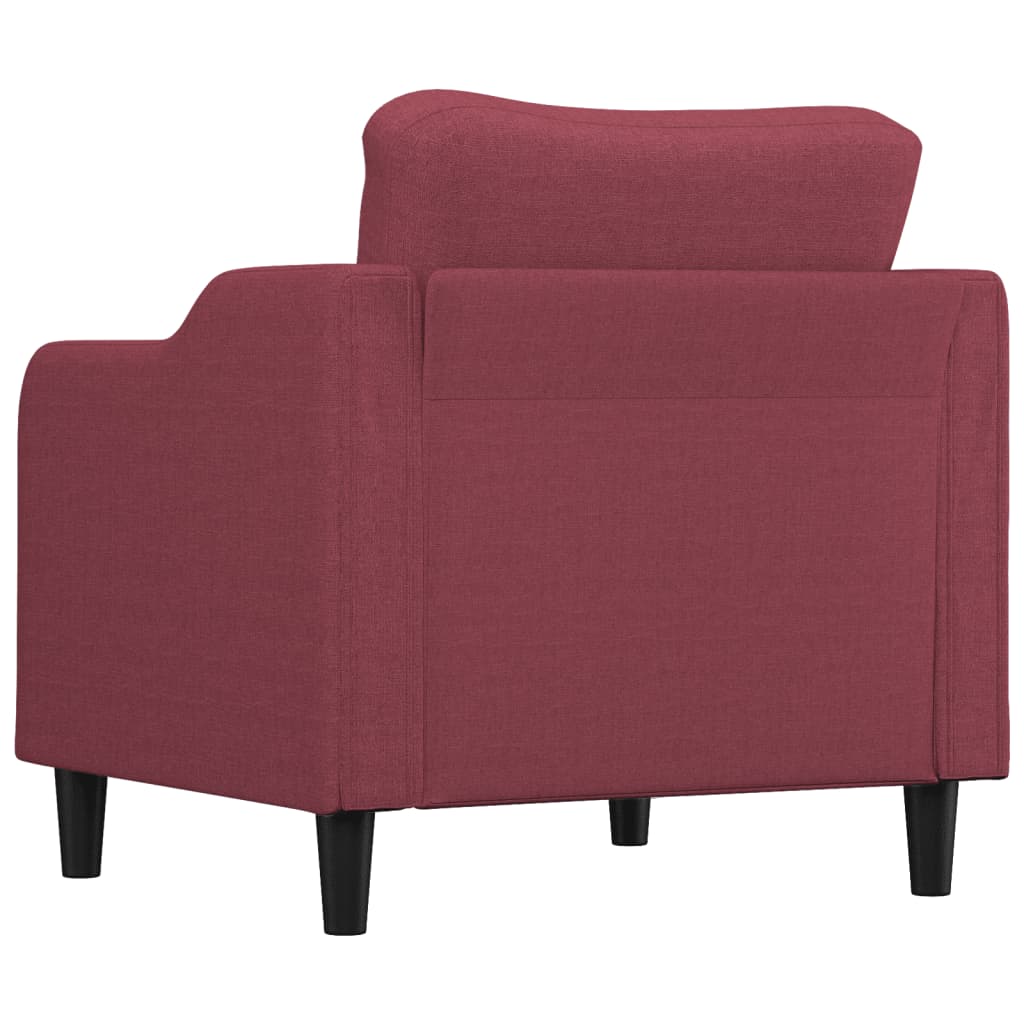 Fauteuil 60 cm stof wijnrood