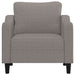 Fauteuil 60 cm stof taupe