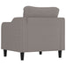 Fauteuil 60 cm stof taupe