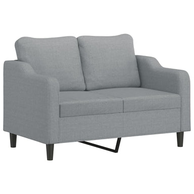Tweezitsbank 120 cm stof lichtgrijs