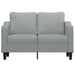 Tweezitsbank 120 cm stof lichtgrijs