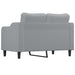 Tweezitsbank 120 cm stof lichtgrijs