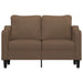 Tweezitsbank 120 cm stof bruin