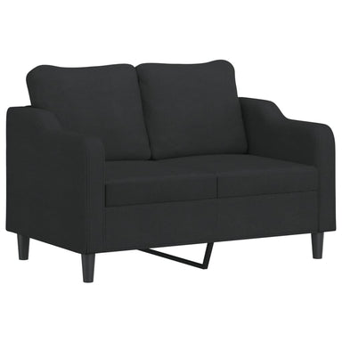 Tweezitsbank 120 cm stof zwart