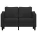 Tweezitsbank 120 cm stof zwart