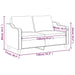 Tweezitsbank 120 cm stof zwart