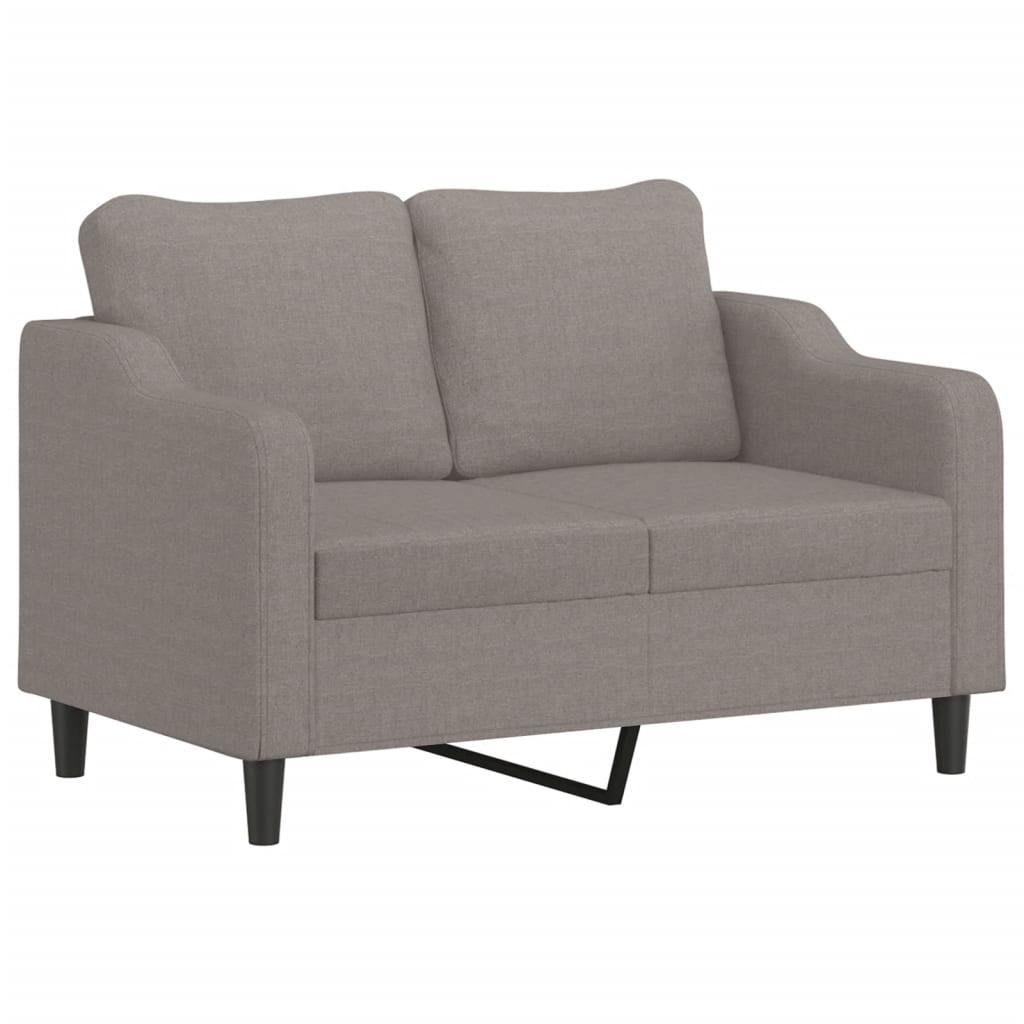 Tweezitsbank 120 cm stof taupe