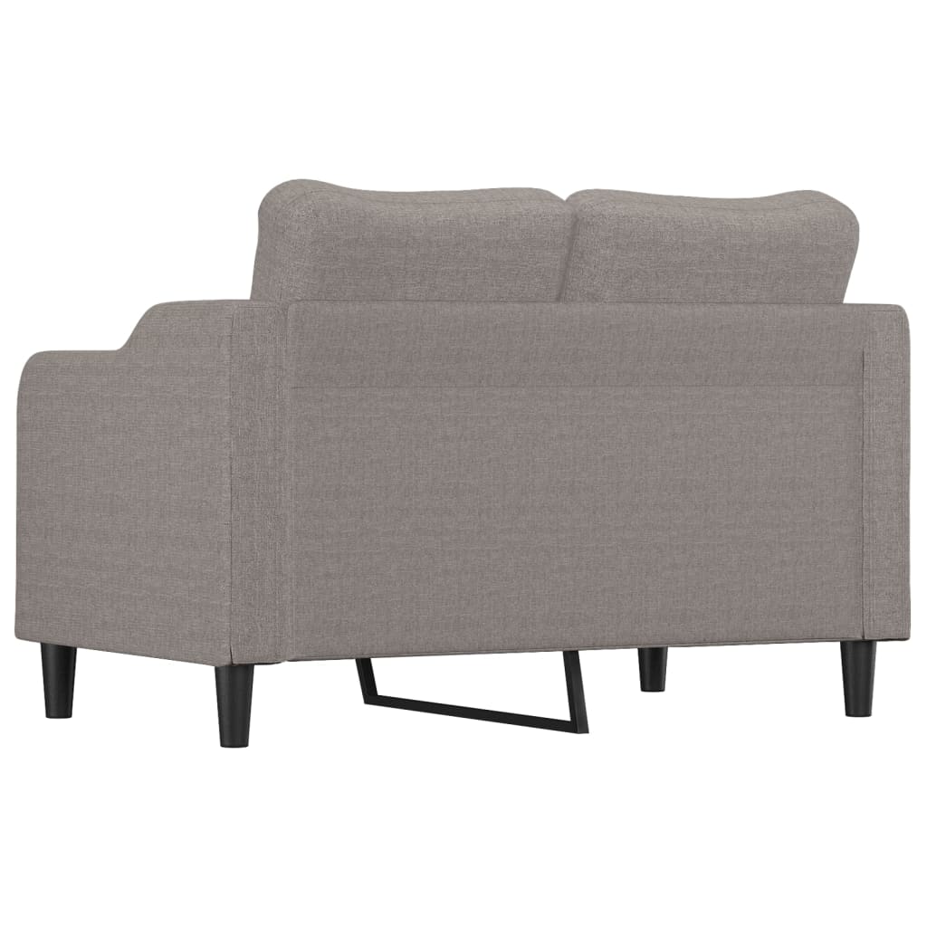 Tweezitsbank 120 cm stof taupe