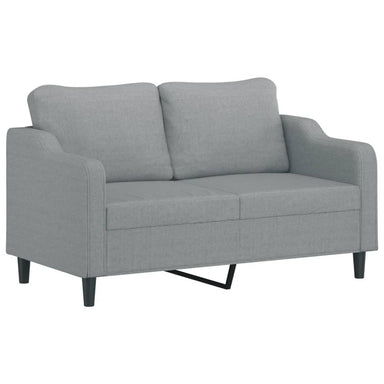 Tweezitsbank 140 cm stof lichtgrijs